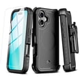 thumbnail image 1 of Funda Case MYBAT Maverick Mag clip para iPhone 16 PLUS - Negra con mica, 1 of 6