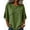 Army Green, variant on Lenpel Cotton Linen Shirts for Women Crew Neck Half Sleeve Boho Tops Casual Vintage Frayed Blouses Beach Vacation Clothes