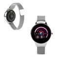 thumbnail image 4 of Reloj H5 Bluetooth resistente al agua, frecuencia cardíaca, presión arterial, monitor de actividad física, reloj plateado, 4 of 8