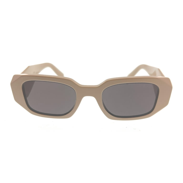 Prada PR 17WS Plastic Womens Rectangle Sunglasses Black 49mm Adult