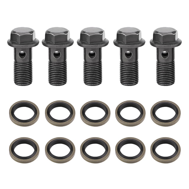 Brake Clutch,5pcs Motorcycle Banjo Bolts Banjo Bolt Motorcycle Brake Bolt True Excellence