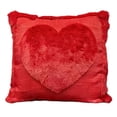 thumbnail image 2 of Valentines day decorations,18"*18" Set of 2 valentines day pillow covers,Faux Fur Wool Decorative Anniversary Cushion Case for Sofa Home Decoration Red,Design F-13, 2 of 8