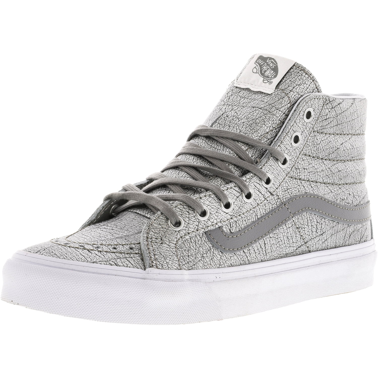 silver high top vans
