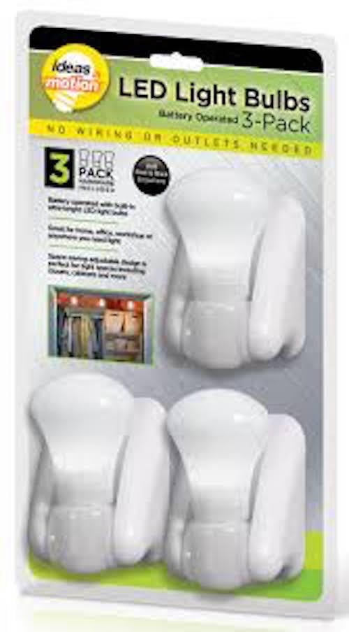 Battery Operated Led Pullstring Light Bulbs Set of 3
