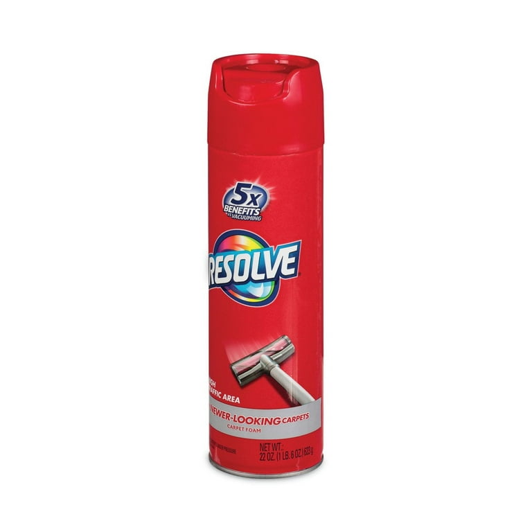Resolve High Traffic Carpet Foam 22oz Can Cleans Freshens Softens Removes Stains Com