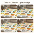 thumbnail image 7 of ODIKA 6'x9' Washable Area Rug Non-Slip, Easy Care, Retro Contemporary Minimalist Face Drawing Playful Classroom for Family Room, Living Mater Bedroom, 7 of 7