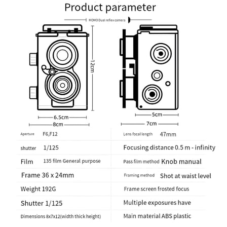 GJX 35mm Portable SLR Film Camera: Capture Timeless Moments In Style!