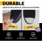 Molded Cleat Toe Protector, Softball and Baseball Cleat Cover Toe Protectors for Shoes and Cleats - Fits Most Sizes and Styles, Easy Application, Right Cleat, Black Color