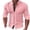 Pink, variant on Honeeladyy Shirts for MenMen's Shirt Non Positioning Printed Long Sleeved Lapel Shirt Shirt Blouse