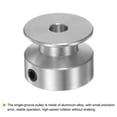 thumbnail image 4 of Single Groove Pulley 5mm Fixed Bore 20mm Outer Diameter Aluminum Alloy for Drilling Machine 6mm PU Round Belt, 4 of 5
