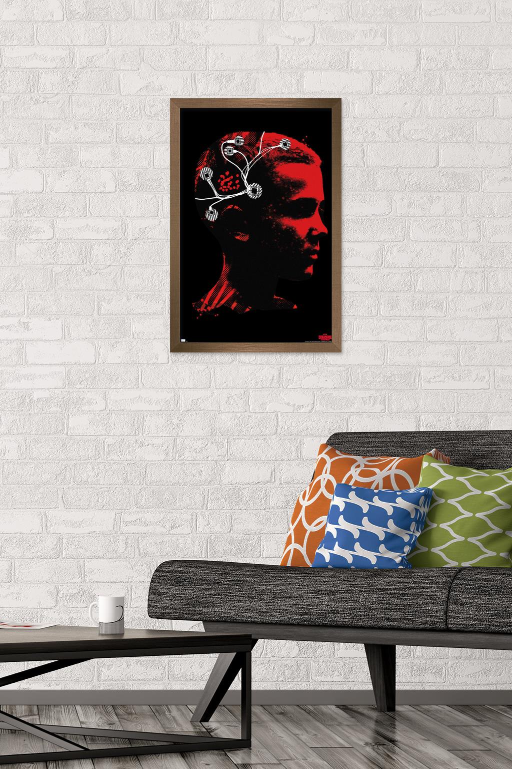 Netflix Stranger Things - Eleven Profile Wall Poster, 14.725" x 22.375", Framed