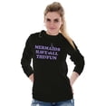 thumbnail image 5 of Mermaids Have All The Fun Cute Beach Women's Long Sleeve T Shirt Brisco Brands S, 5 of 6