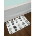 thumbnail image 2 of Grunge Bath Mat, Set of Various Shoe Tracks Human Foot Damaged Murky Artisan Walking Action Image, Non-Slip Plush Mat Bathroom Kitchen Laundry Room Decor, 29.5 X 17.5 Inches, Grey and White, Ambesonne, 2 of 2