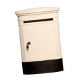 thumbnail image 5 of deevoka Wall Mounted Mailbox Charity Collection Donation Box for Bar Tip Jar Ballots White, 5 of 9