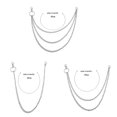 thumbnail image 5 of Limei Stylsih Trousers Chain Multi-layers Jewelry Gift Fine Workmanship, 5 of 7