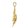 thumbnail image 2 of 14k Stone Crab with Claw Extended Pendant, 2 of 3