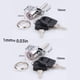 thumbnail image 3 of Speravity El cilindro de cerradura rotatorio de aleación de zinc de plata para archivadores fácil instala la cerradura de enlace de resistencia Herramientas y ferretería Plata 19MM, 3 of 6