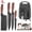 7-Piece Kitchen Knife Set with Cutting Board - Brown, variant on Professional 6/7-Piece Kitchen Knife Set, High Carbon Stainless Steel, Sharp Blades, Anti-Stick Wooden Handle, Chef/Slicing Knives, Scraper & Scissors, Gift Box, Home & Travel Use