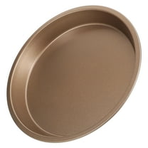 STRANDCHIC Non-Stick Metal Pizza Pan, Golden Round Baking Tray for Pizza, Cookies, Bread, and Various Foods