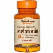 Sundown Naturals Melatonin 10mg Maximum Strength, Sleep Aid, 90ct, 6-Pack