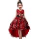thumbnail image 3 of Vestido de princesa para niña, para boda, fiesta de cumpleaños, con cola, talla 3-14 años, 3 of 5
