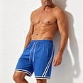 thumbnail image 2 of EOYWHK Mens Gym Shorts with Pockets Quick Dry Breathable Relaxed Fit Workout Shorts for Men Soft Lightweight Breathable for Workout Training Blue, Size XXXXL, 2 of 5