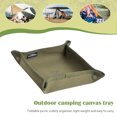 thumbnail image 3 of Btafrte Bandeja Lona para Acampar Placa Almacenamiento Escritorio Impermeable Plegable (Verde Oliva S), 3 of 9
