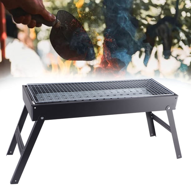 Parrilla De Barbacoa De Carbón, Parrilla De Barbacoa Ligera Portátil Para El Hogar Para Acampar