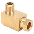 thumbnail image 3 of Adapter Brass 90 Degree Elbow Compression Tube Pipe Fitting Connector Adapter for Oil Lubrication System, 3 of 8
