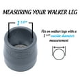 thumbnail image 2 of Top Glides Steel-Reinforced 1 1/8" Non-Slip Walker Tips - 2 Pairs, Gray, 2 of 6