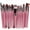 Pink-Coffee, variant on NOGIS 20pcs Multi-function Cosmetic Powder Foundation Eyeshadow Lip Makeup Brushes Sets (Pink-Coffee)
