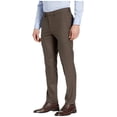 thumbnail image 4 of Kenneth Cole Reaction Stretch Shadow Check Slim Fit Dress Pants Brown, 4 of 7
