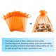 thumbnail image 3 of 50uds Organza Bolsas 8x11cm Cordón Favor Bolsas Transparente Malla Bolsa para Regalo Joyería Boda Fiesta Navidad Dulces Naranja, 3 of 7