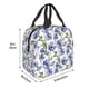 thumbnail image 3 of Easygdp Blue Flax Flowers Bolsa Térmica Premium - Tela Oxford Impermeable, Gran Capacidad, Bolsillo Frontal, Unisex para Trabajo, Escuela, Actividades al Aire Libre y Picnics, 3 of 8