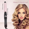 thumbnail image 2 of 2024 The latest automatic curling iron rotary curling iron, professional 28mm / 1.1-inch curling iron quick heating rod, suitable for medium/long hair , rose gold, 2 of 6