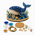 thumbnail image 2 of 3D Beaded Sea Animal Sculpture Kit, Ocean-Themed Wire and Pearl Bead Craft Set with Shell and Coral Details, Handmade Underwater Display Project for Adults, 2 of 7