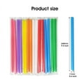 100 Pack Plastic Boba Straws, 9.45 Inches, Individually Wrapped, Multi