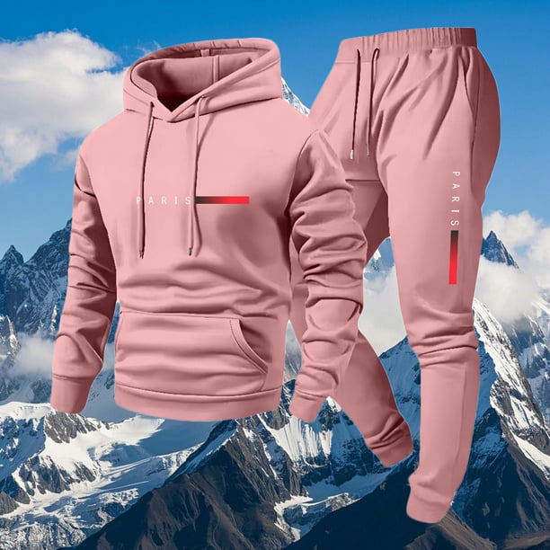 Ceisia Men's Slim Fit Hooded Tracksuit Set Long Sleeve Pullover with Elastic Waist Joggers Casual Sports 2-Piece Outfit Gifts