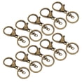 thumbnail image 3 of Qiilu 10Pcs Porte-Clés Placage Non-Fading Simple Porte-Clés Sac Boucle Mousqueton Fermoir Crochet, 3 of 8