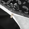 thumbnail image 4 of jejeloiu Minimal Paisley Duvet Cover King For Men Women,Personalized Initial S King Bedding,Black White,Black Reversible,3 Pieces,1 Duvet Cover and 2 Pillowcases, 4 of 6