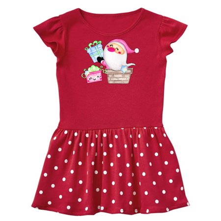 

Inktastic Santa Delivering Christmas Presents Gift Toddler Girl Dress