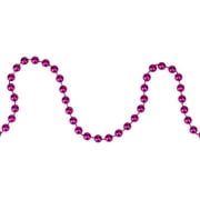 15 'x 0,25 "Garlande de Noël artificielle de perles roses métalliques brillantes - Déliter