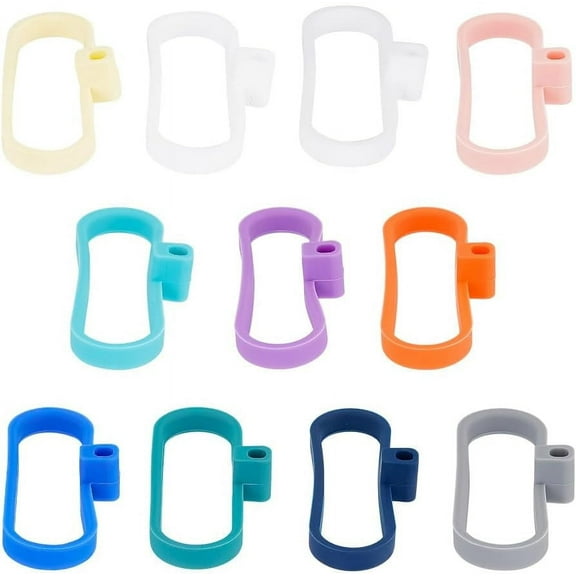 12 Pcs 12 Colors Silicone Jar Spoon Holders Airtight Jar Spoon Holder Adds Spoon Storage Function Holder Kitchen Accessories for Food Storage Containers Colorful DIY