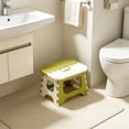 thumbnail image 5 of FAJHHA Step Stool, Portable Folding Step Stool, Space Saving Small Stool for Home, Office & Outdoor Camping, Compact Plastic Foldable Stool, Lightweight Carry Stool, Green, 5 of 7