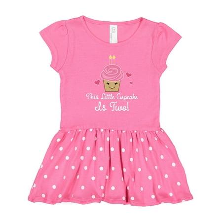 

Inktastic 2nd Birthday Cupcake Girls Cute Gift Toddler Girl Dress