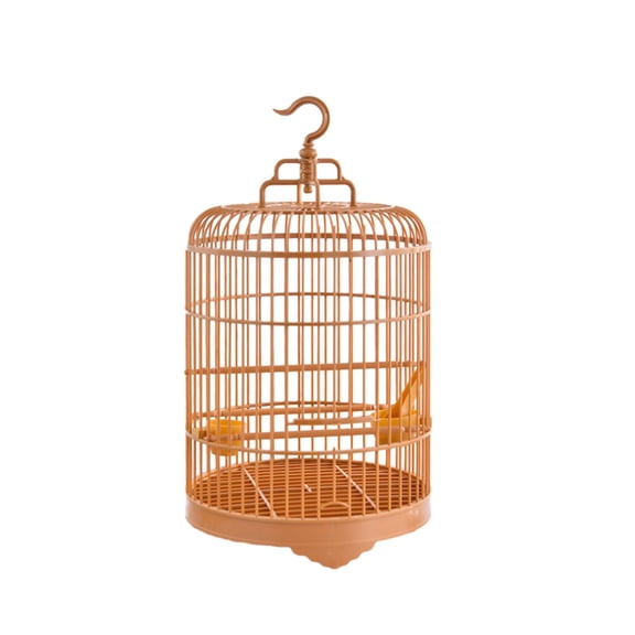 YWMJZEU Bird Cage Bird House Lightweight Portable Bird Feeder Waterer Round Parrot Stand