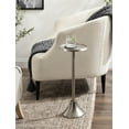 thumbnail image 3 of Kate and Laurel Table d'Appoint Décorative Moderne Sanzo pour Utilisation comme Support de Plante Intérieur Ou Table de Chevet 9x9x23 Nickel Antique, 3 of 4