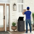 AECOJOY Package Delivery Boxes for Outside Parcel Drop Box Outdoor ...