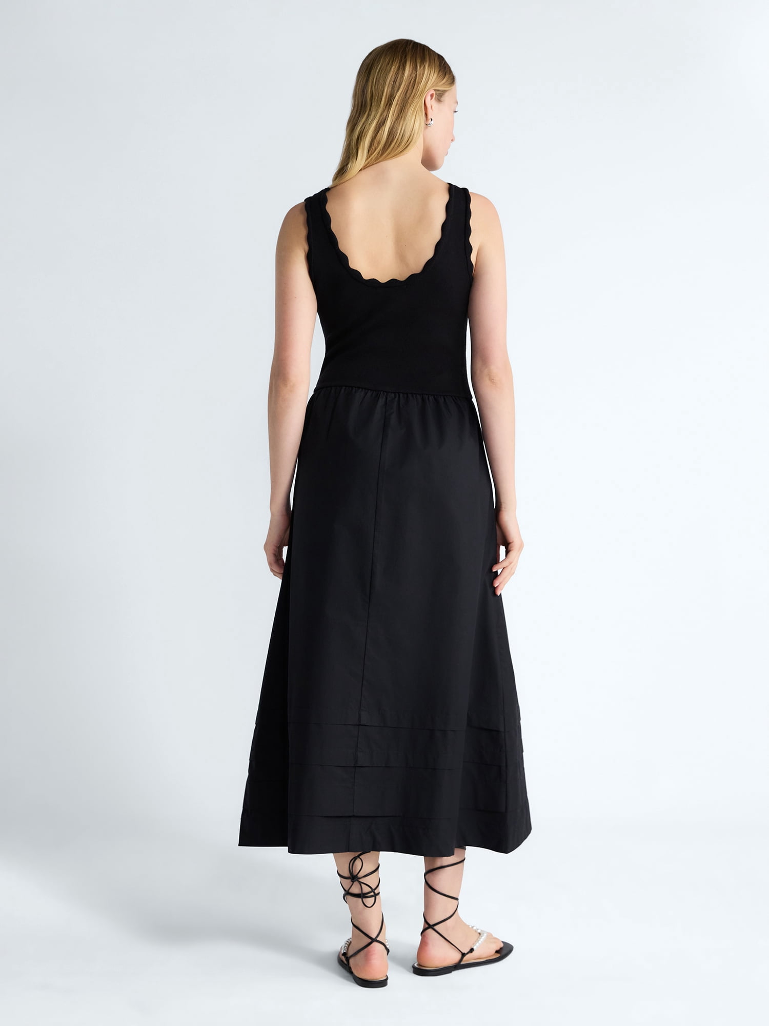 Free Assembly Women's and Women's Plus U-Neck Mixy Dress, Sizes XS-4X