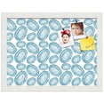 thumbnail image 2 of PinPix 16x12 Custom Cork Bulletin Board Bohemian Circles Turquoise Poster Board Has a Fabric Style Canvas Finish, Framed in Bohemian Circles Turquoise, by ArtToFrames (PinPix-1588), 2 of 5